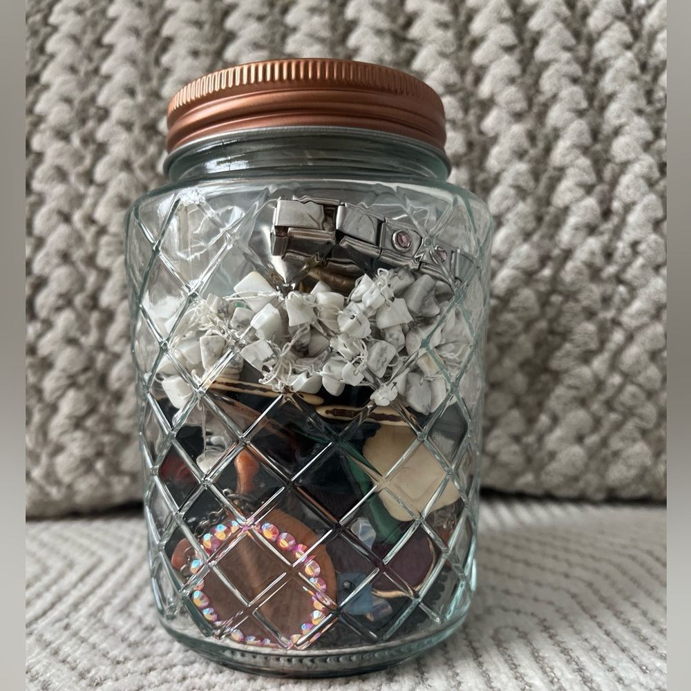 Wearable Jewelry Jar Mystery Mix Necklaces Bracelets Earrings